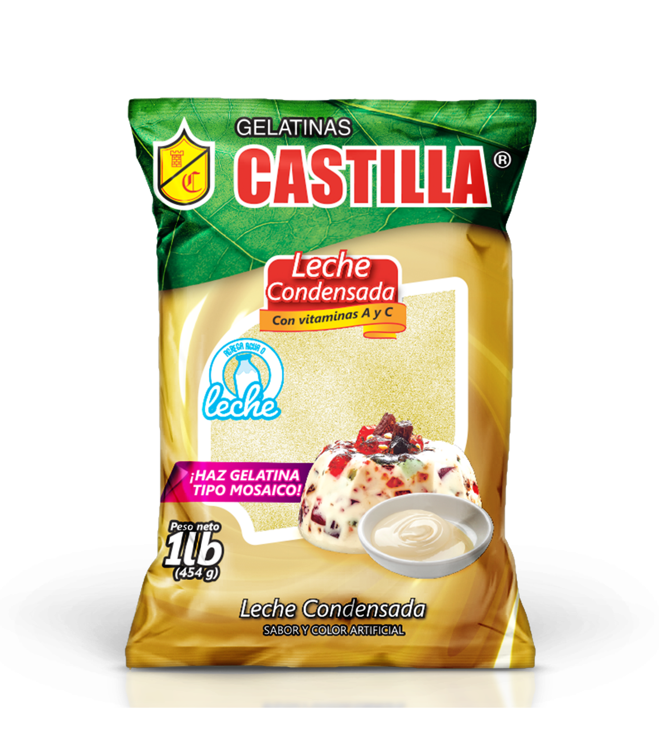 Gelatina castilla sabor Leche-condensada 450g